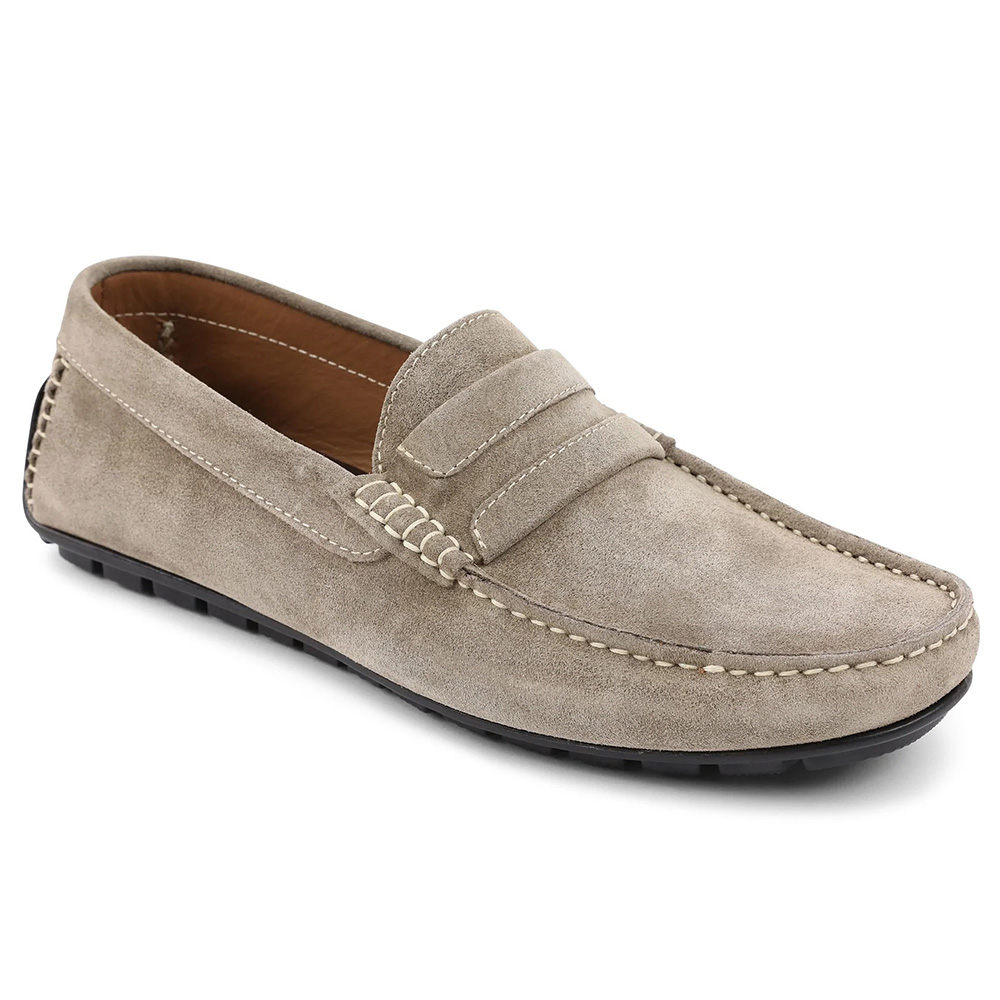 Bruno Magli Xeleste Suede Driving Moccasin Taupe Image