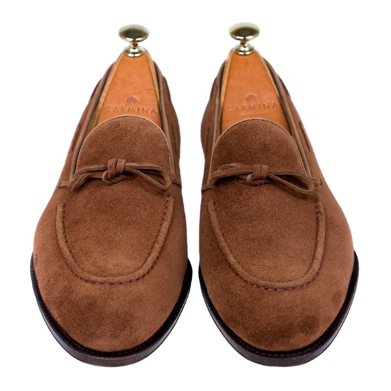 Carmina String Loafers 80228 Uetam Polo Suede | MensDesignerShoe.com