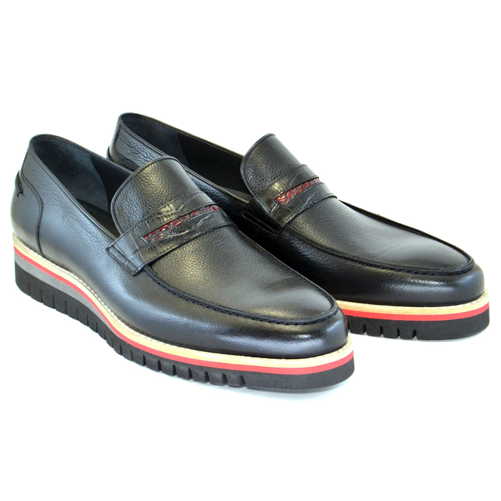 Corrente C206-5602 Fashion Loafers Black Image
