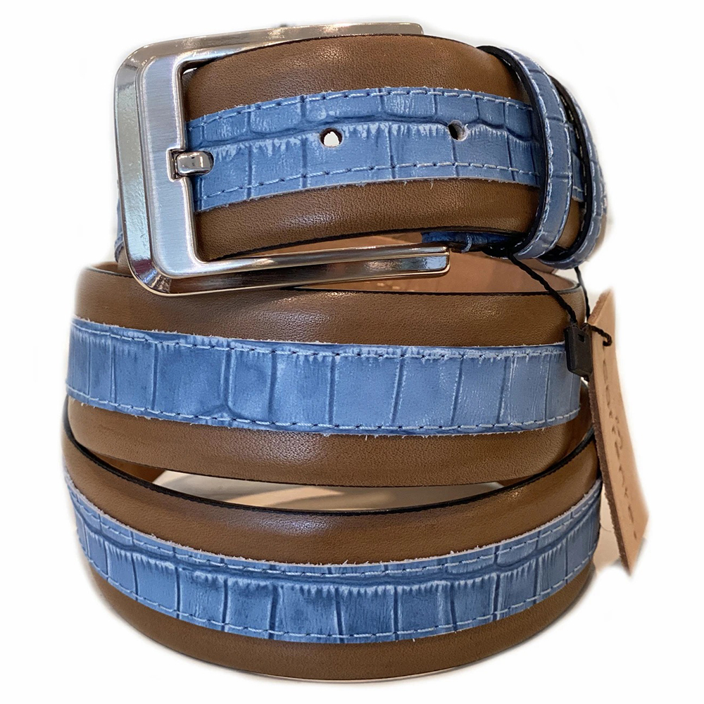 Corrente CBelt-4005HS Contrast Leather Belt Camel Image