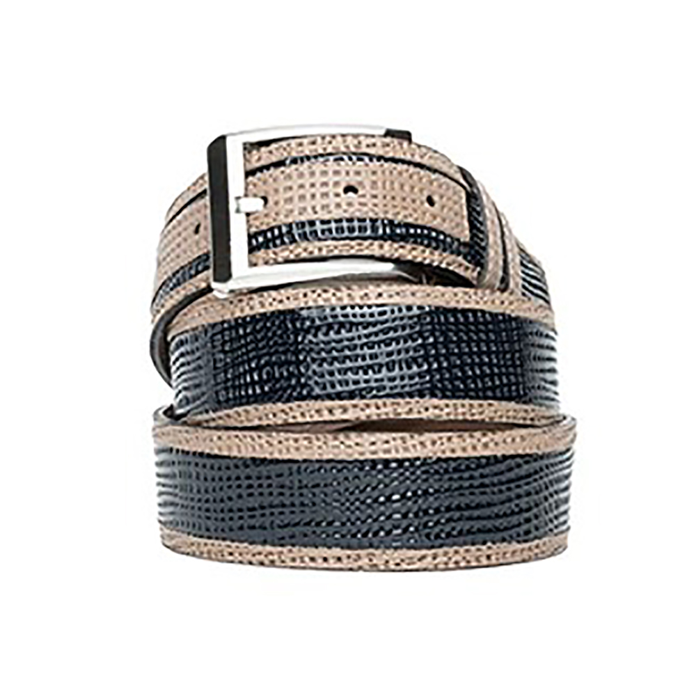Corrente CBelt-5827 Design Leather Belt Navy Image