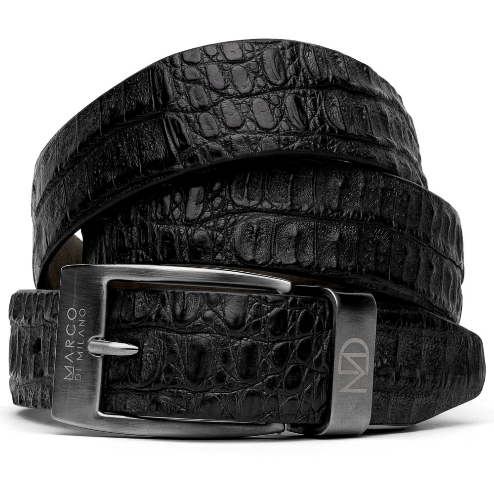 Marco Di Milano Crocodile Belt Black Image