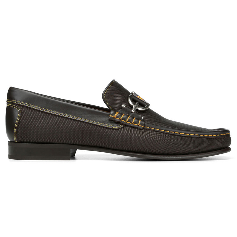 Donald Pliner Dacio Nylon Loafer Shoe Chocolate | MensDesignerShoe.com