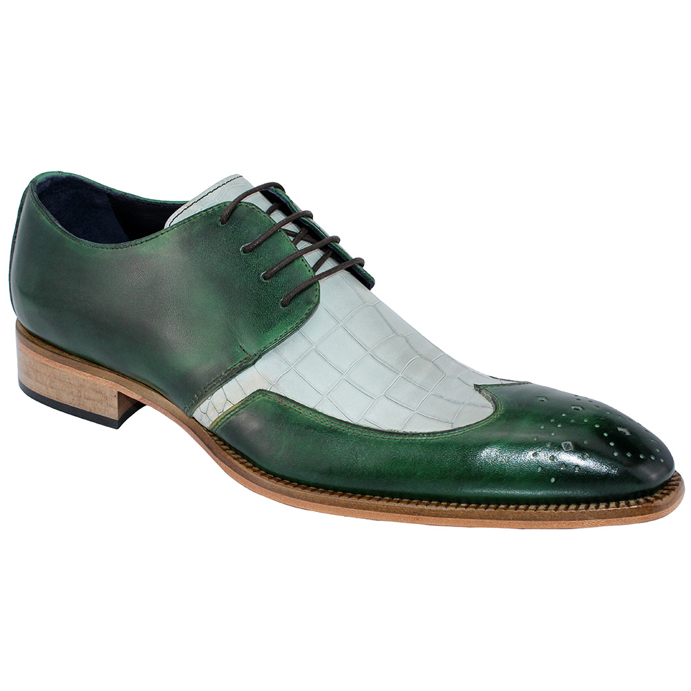 Duca by Matiste Bergamo Shoes Green / Off White Image