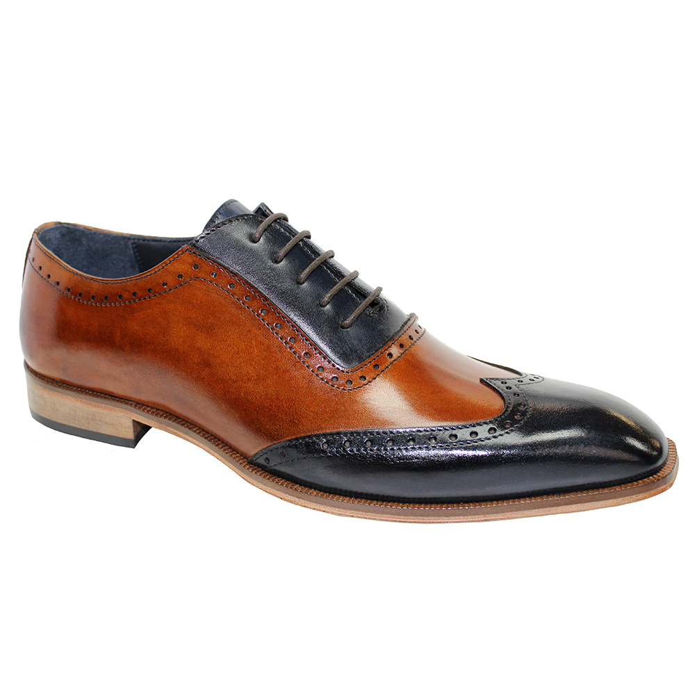 Duca by Matiste Cremona Shoes Navy / Brandy Image