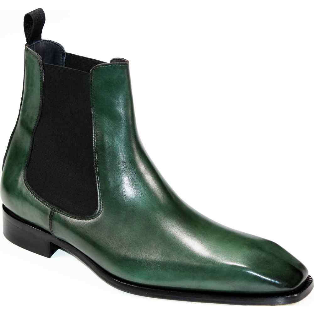 Duca by Matiste Empoli Genuine Leather Boots Green Image