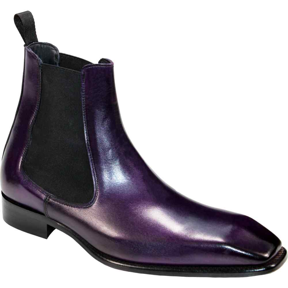 Duca by Matiste Empoli Genuine Leather Boots Purple Image