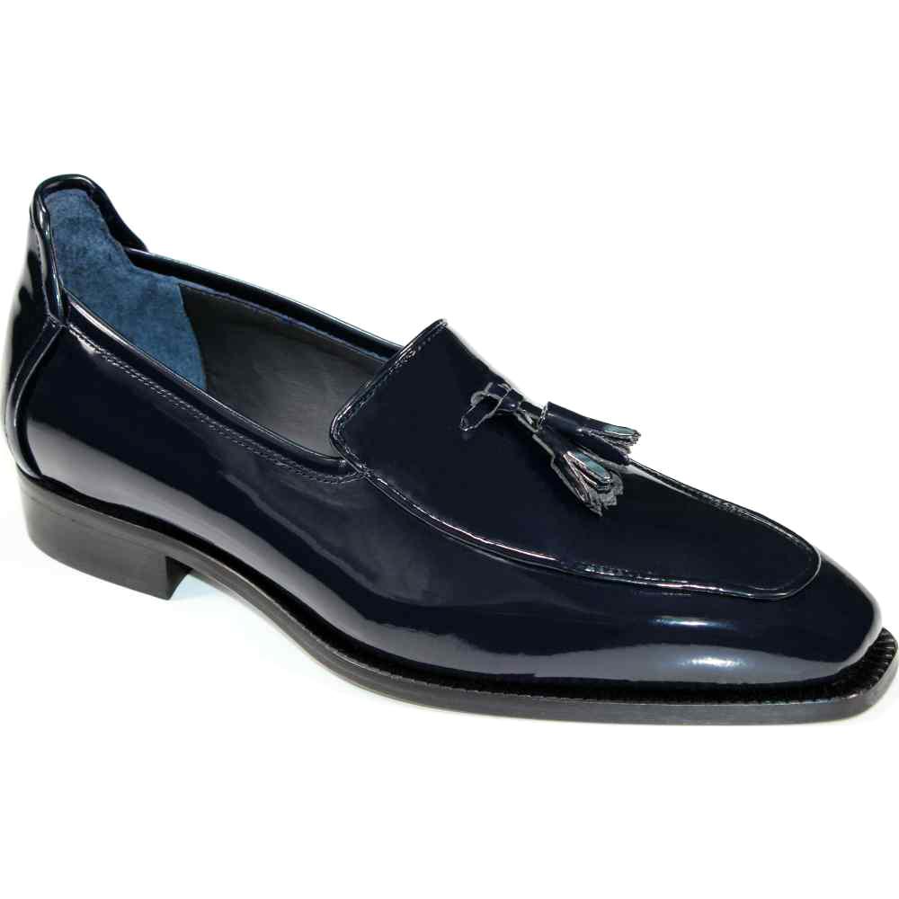 Duca by Matiste Fano Patent Leather Loafers Navy Image