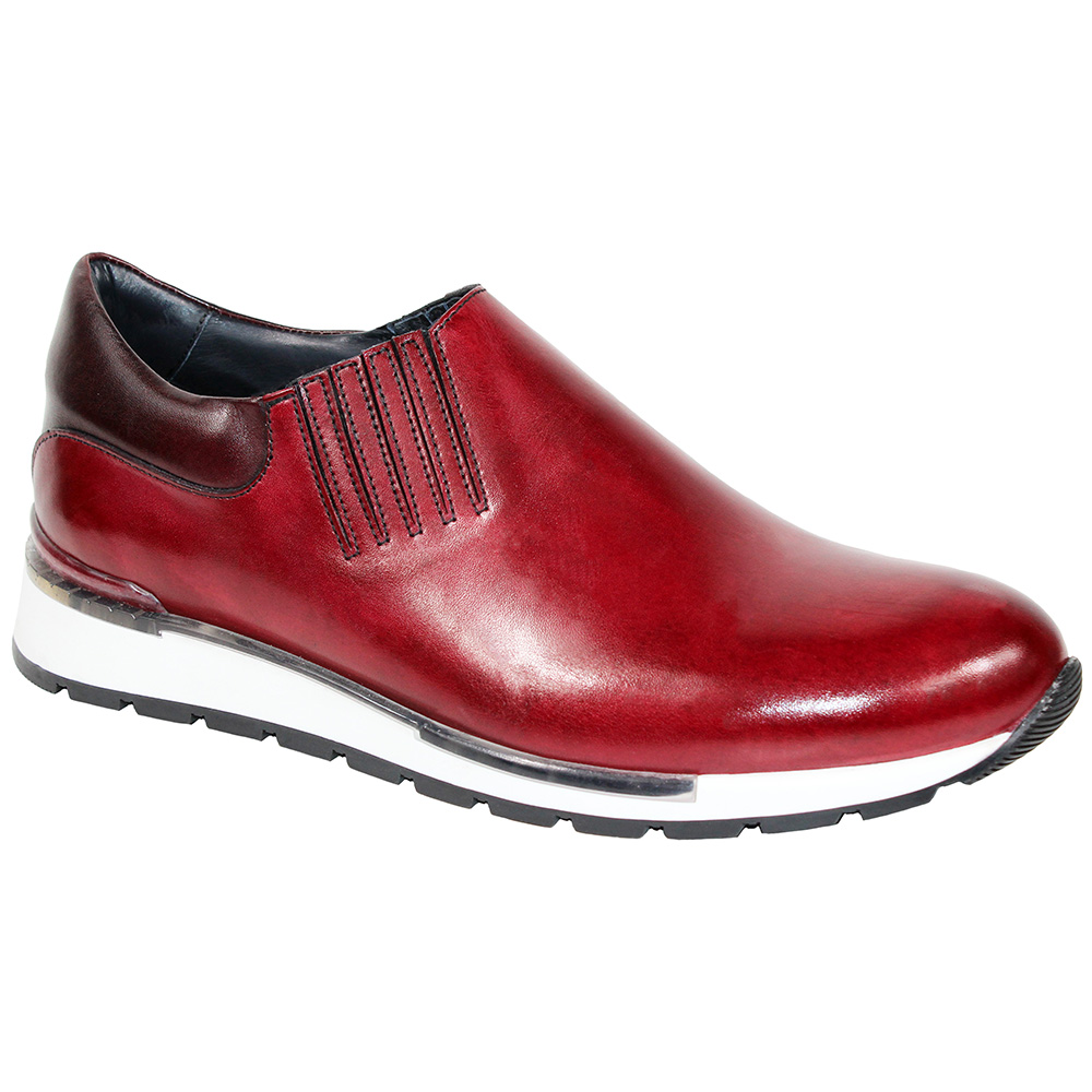 Duca by Matiste Formia Calfskin Sneakers Antique Red / Burgundy Image