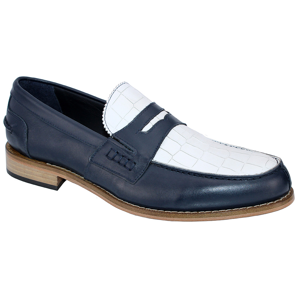 Duca by Matiste Lugano Loafers Navy / White Image