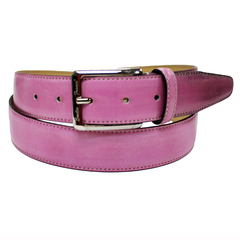 Emilio Franco 201 Leather Belt Pink Image