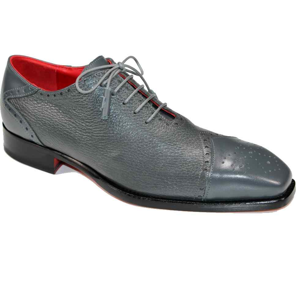 Emilio Franco Bosco Genuine Deerskin Shoes Grey Image