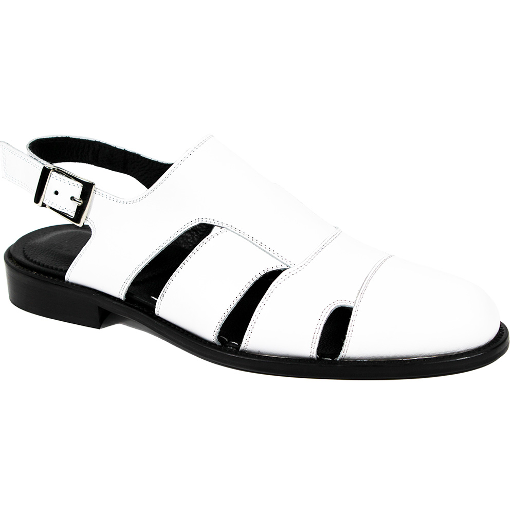 Emilio Franco Catania Calfskin Sandals White Image