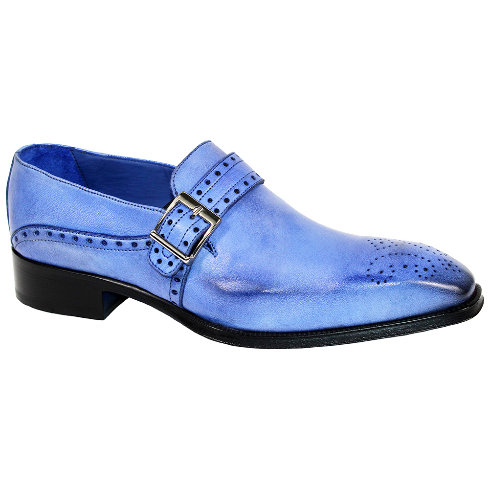 Emilio Franco Elio II Lambskin Shoes Light Blue Image