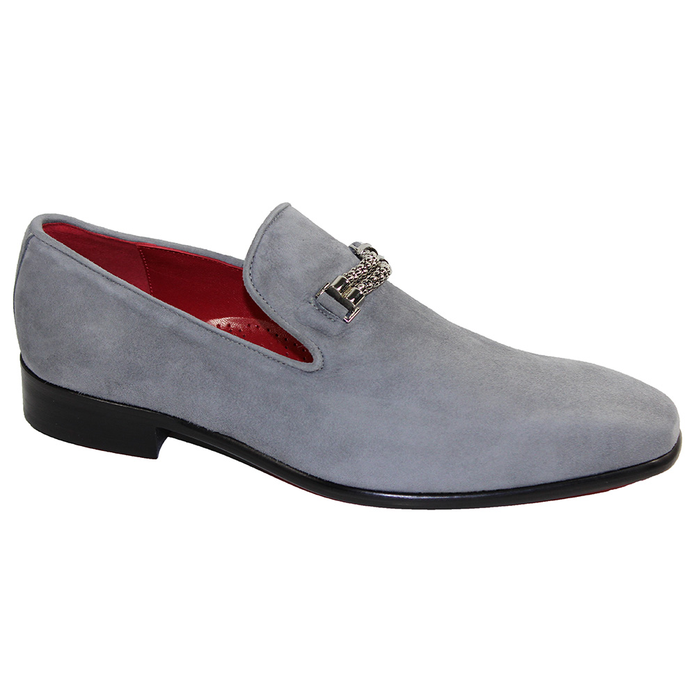 Emilio Franco Francesco Suede Shoes Grey Image