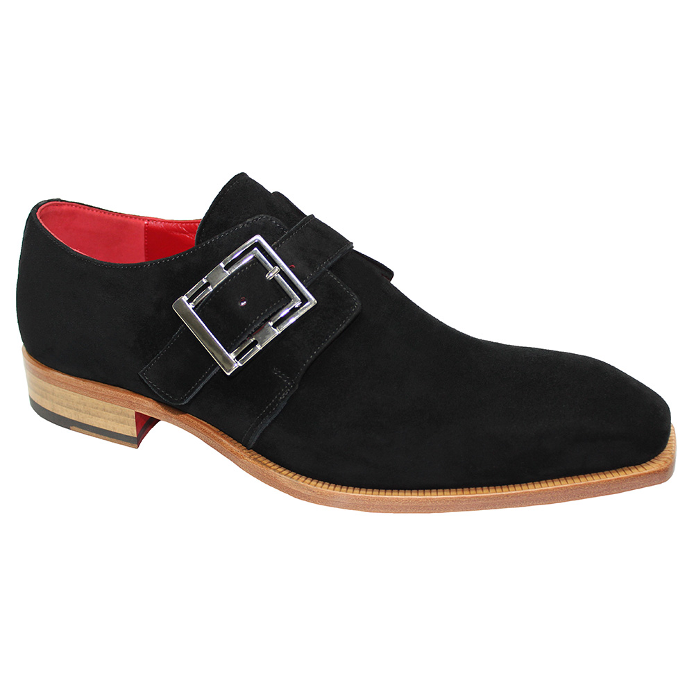 Emilio Franco Manuele Suede Shoes Black Image