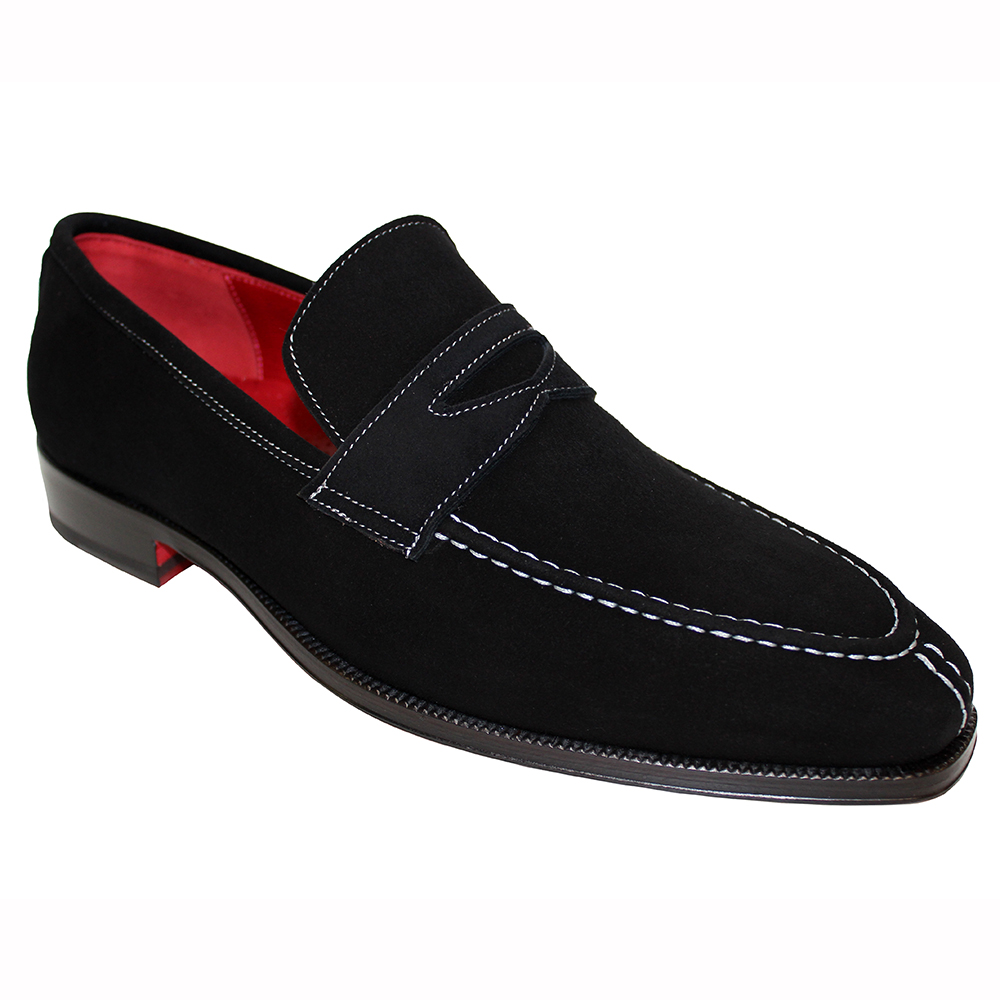 Emilio Franco Oliviero Suede Shoes Black / Grey Image