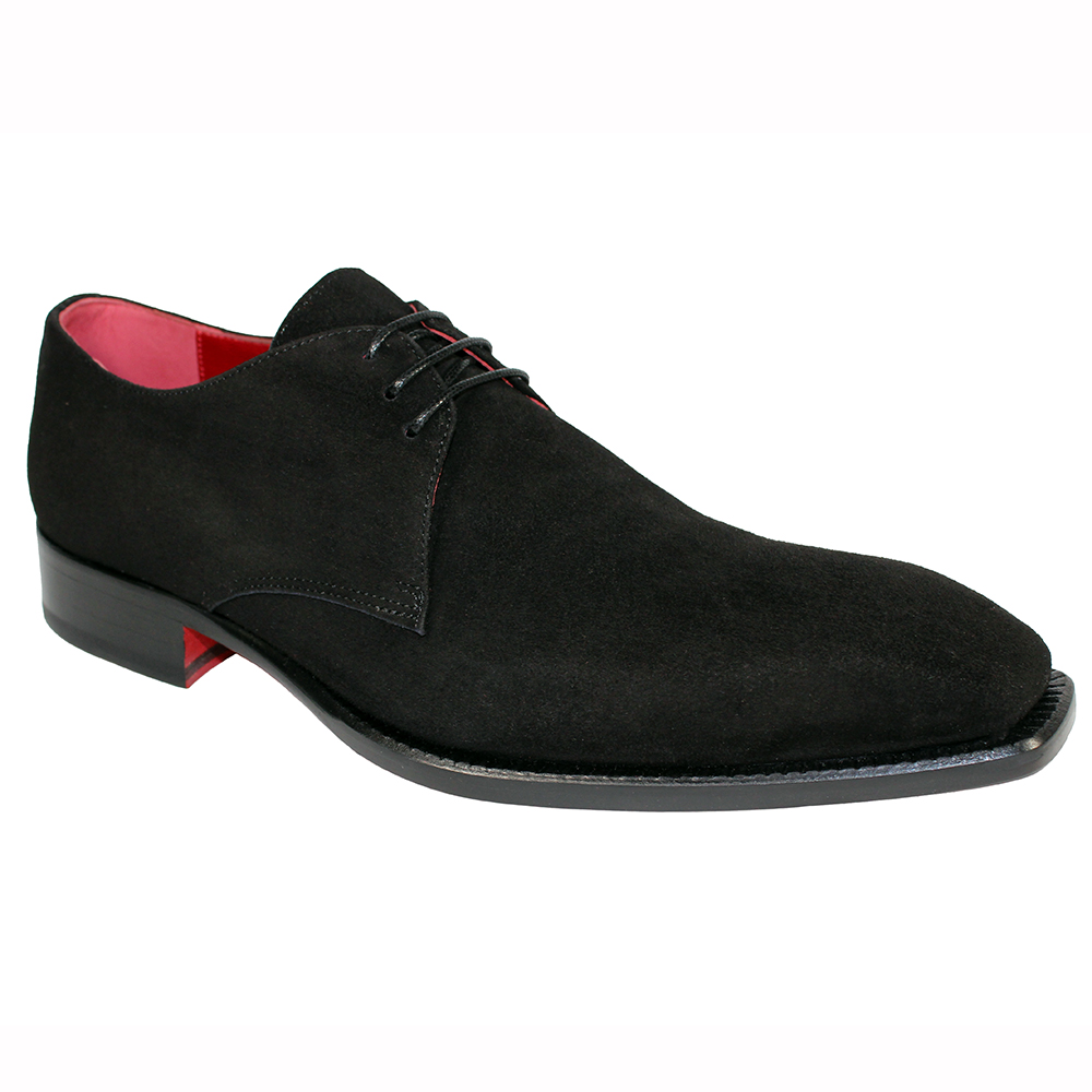 Emilio Franco Uberto Suede Shoes Black Image