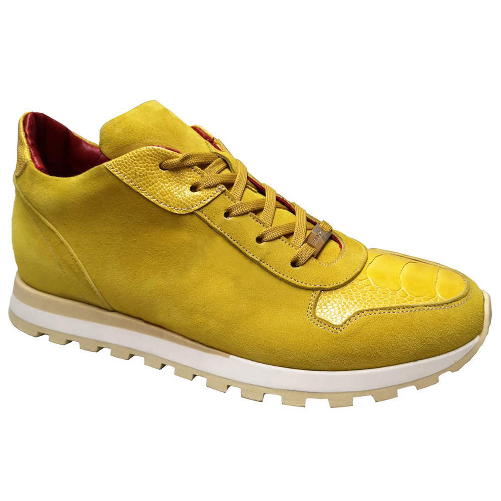 Fennix Chase Suede / Ostrich Sneakers Yellow Image