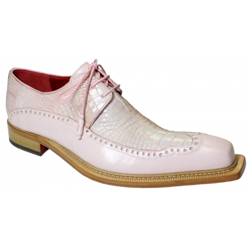 Fennix Finley Alligator & Calfskin Shoes Pink Image