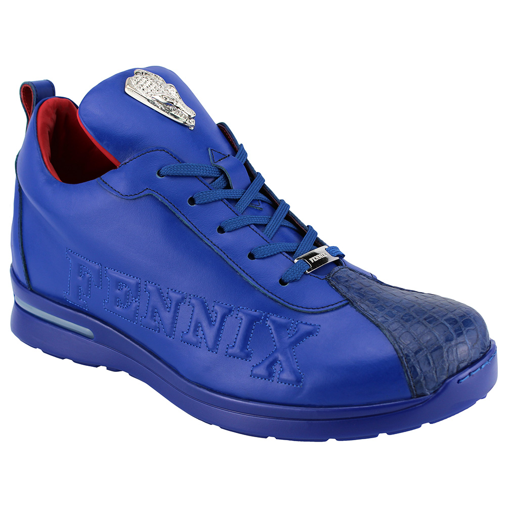 Fennix Roman Alligator / Calfskin Sneakers Saphire Image