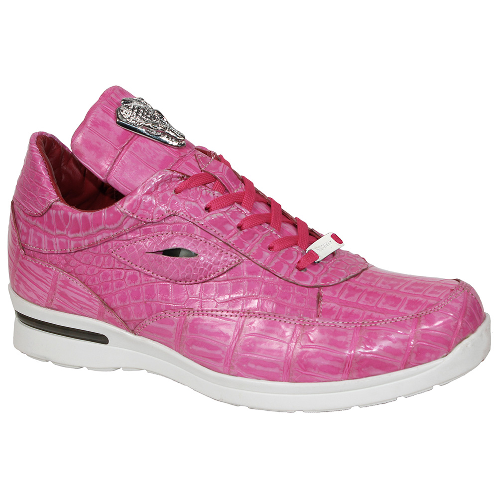 Fennix Xander Genuine Crocodile Sneakers Pink Multi Image