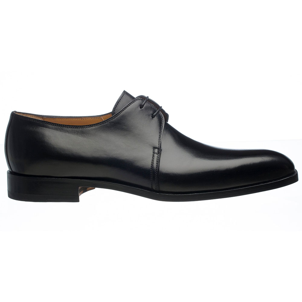 Ferrini 3786 French Calfskin Plain Toe Shoes Black Image