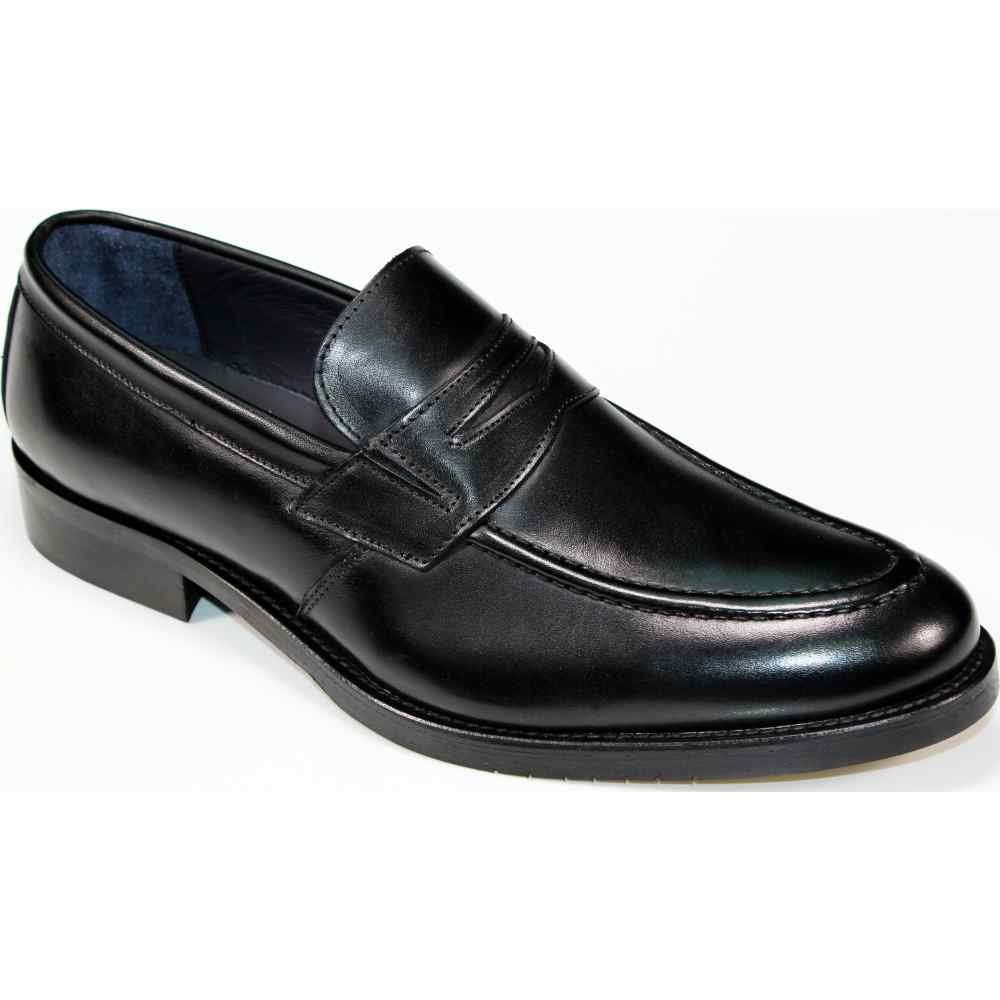 Firmani Mark Genuine Leather Loafers Black Image