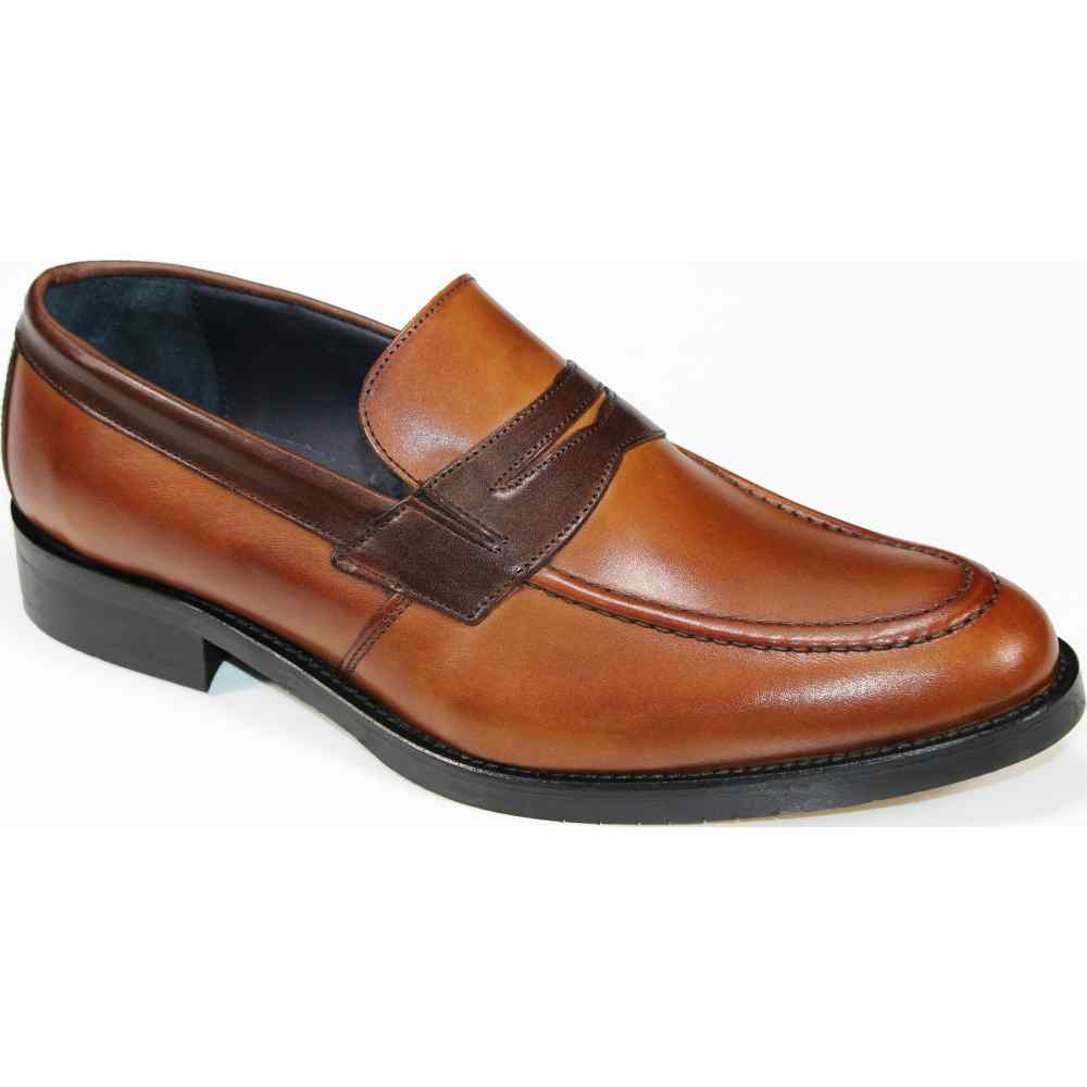 Firmani Mark Genuine Leather Loafers Cognac/ Brown Image