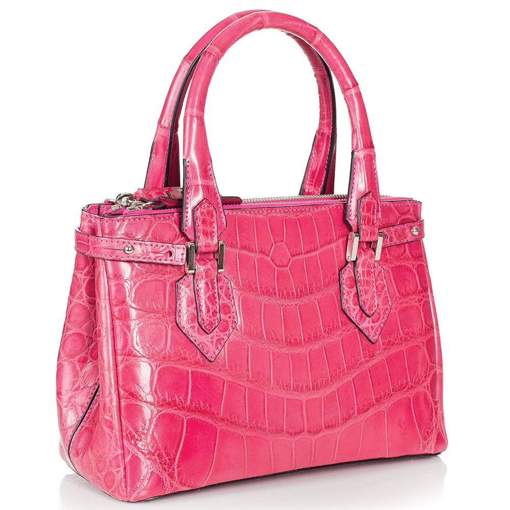 Gracen Juliette Nile Crocodile Women's Handbag Pink Image