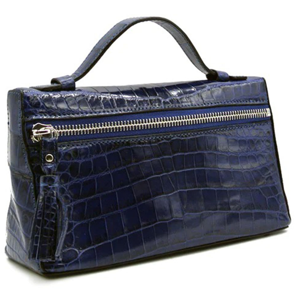 Gracen Sophie Nile Crocodile Women's Handbag Blue Image