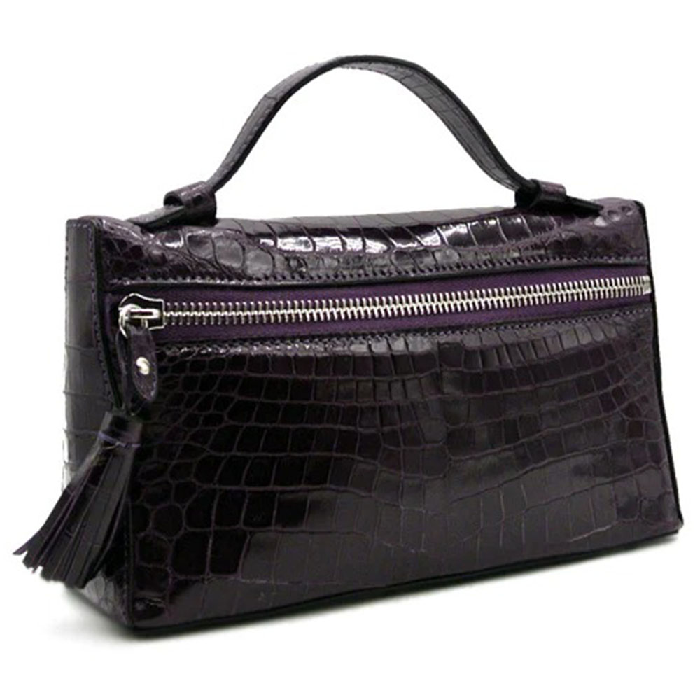 Gracen Sophie Nile Crocodile Women's Handbag Violet Image
