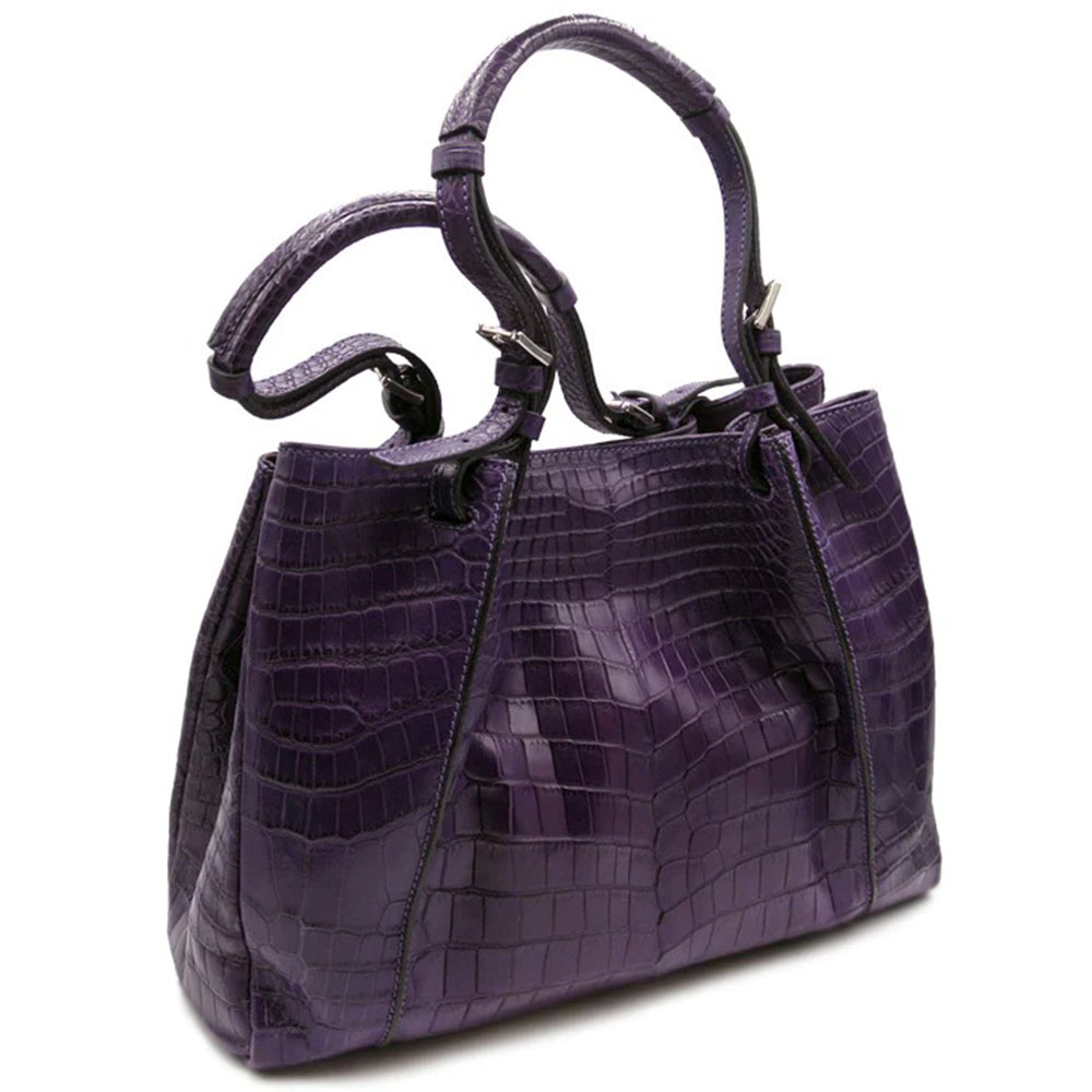 Gracen Victoria Nile Crocodile Women's Handbag Violet Image