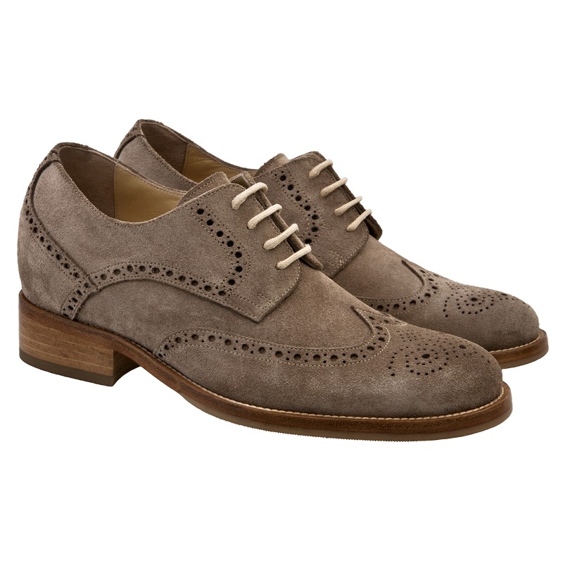 Guido Maggi Argentina Suede Calf Leather Shoes Dove Grey Image