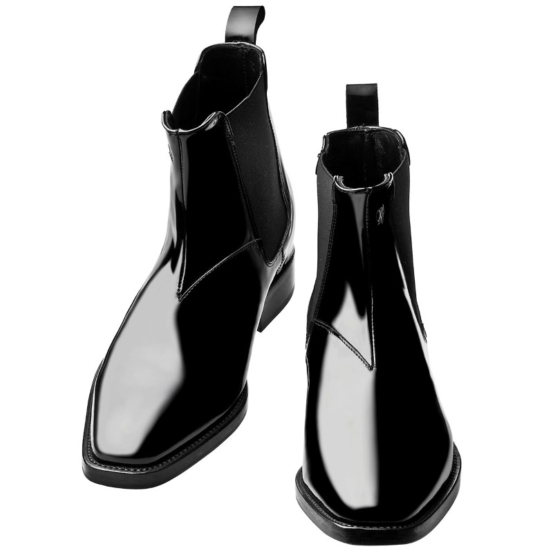 Guido Maggi Beijing Calf Leather Boots Black Patent Image