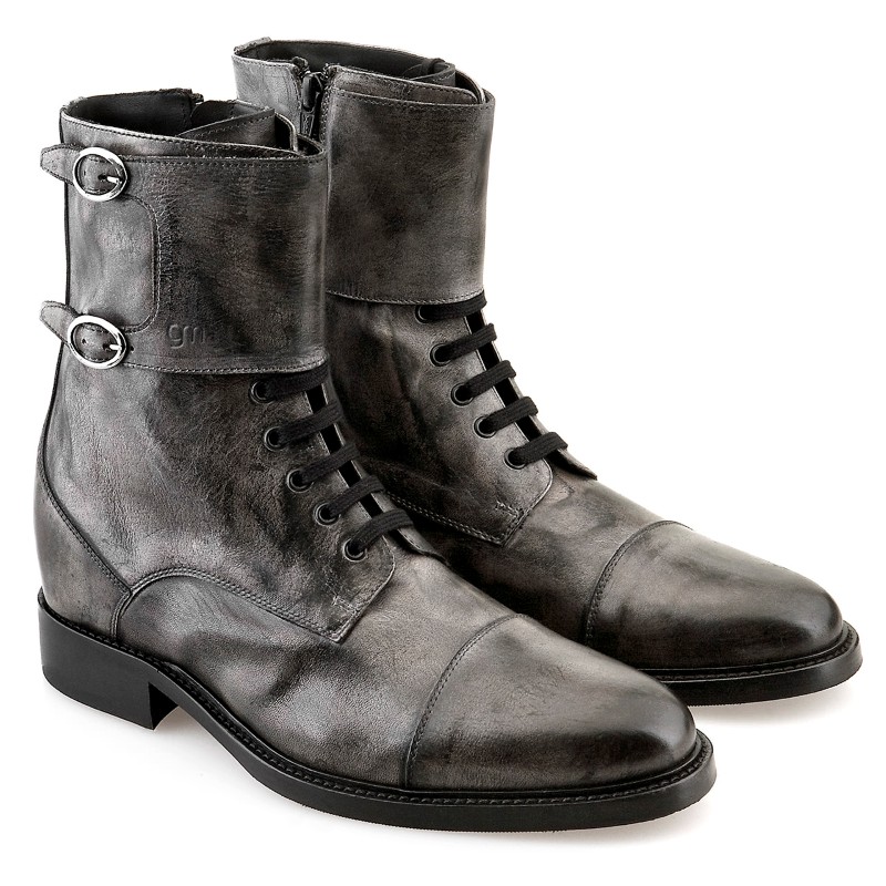 Guido Maggi Bruxelles Full Grain Boots Grey Burnished Image