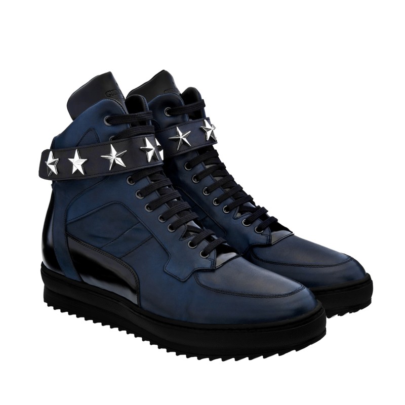 Guido Maggi Harlem Full Grain Shoes Navy Blue Image