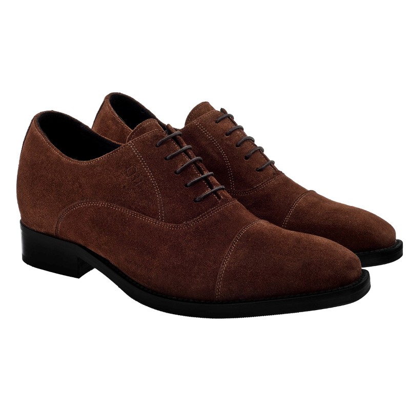 Guido Maggi Liverpool Suede Calf Leather Shoes Dark Brown Image