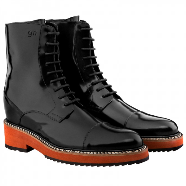 Guido Maggi Malmo Calfskin Boots Shiny Black Image