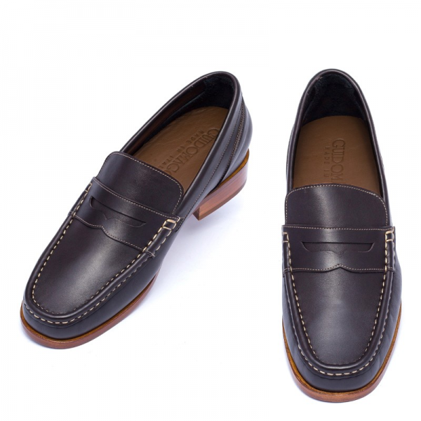 Guido Maggi Muscat Full Grain Shoes Dark Brown | MensDesignerShoe.com