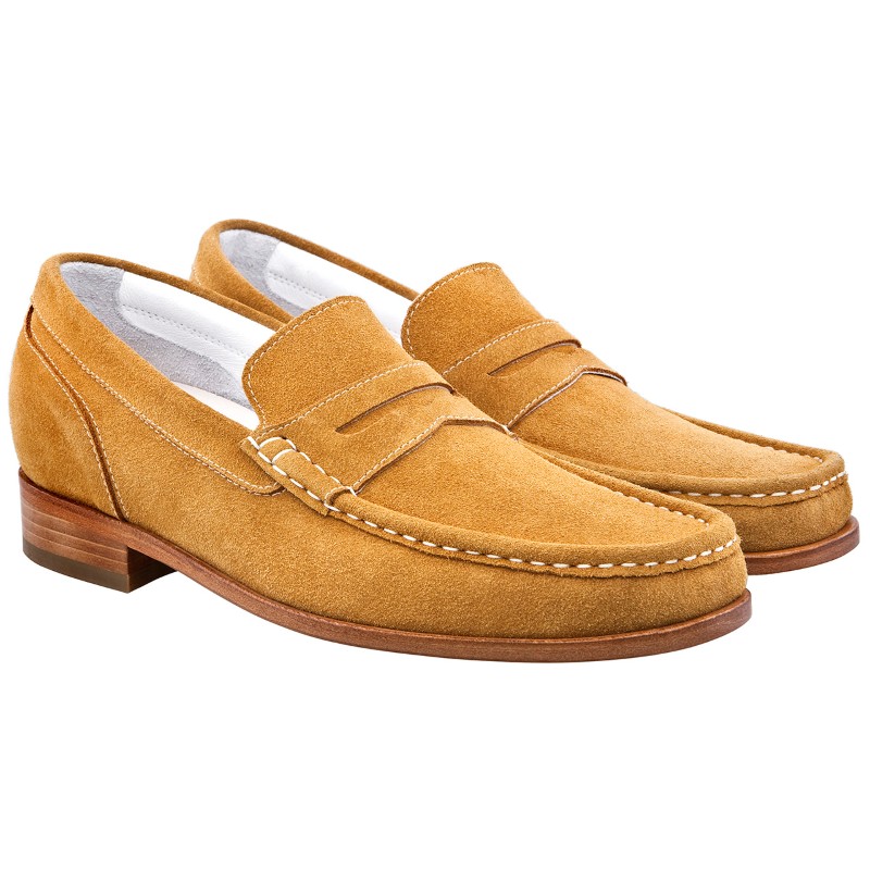 Guido Maggi Natal Calf Leather Shoes Mustard Suede Image