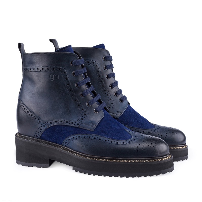 Guido Maggi Ocean Drive Full Grain Boots Suede Blue Burnished Image