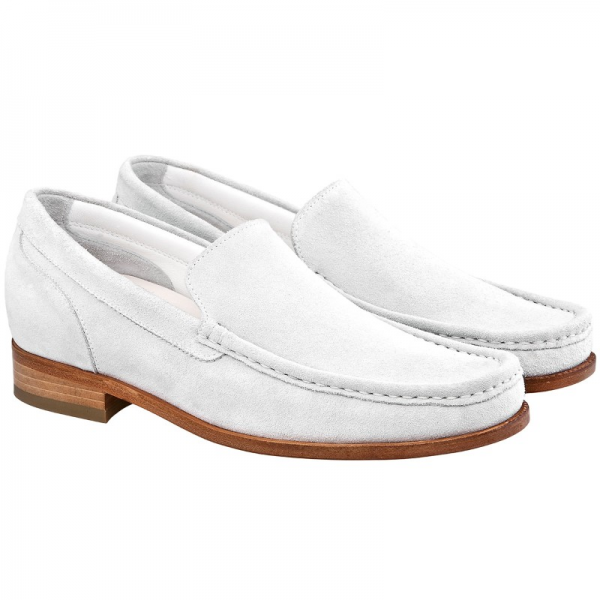 Guido Maggi Panama Calf Leather Shoes White Suede Image