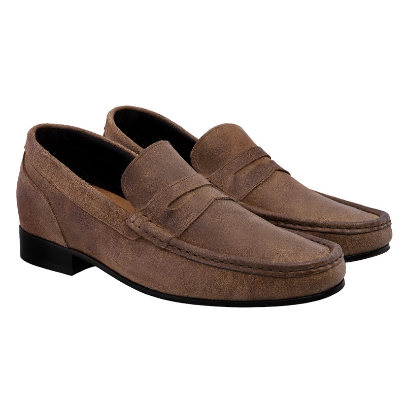 Guido Maggi Qatar Waxed Leather Shoes Antique Brown Image
