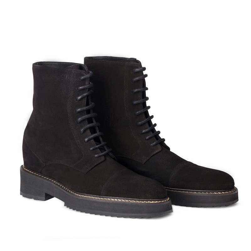 Guido Maggi Russia Calf Leather Boots Black Suede Image