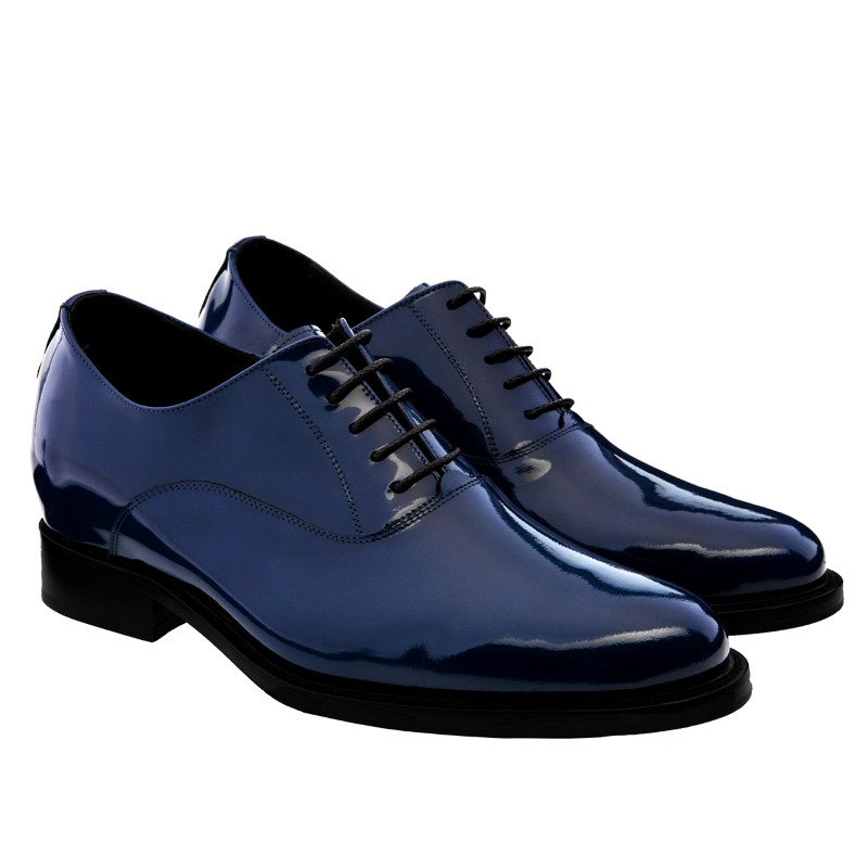 Guido Maggi Sicily Calfskin Leather Shoes Navy Blue Image