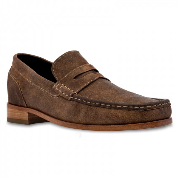 Guido Maggi Spain Waxed Leather Shoes Antique Brown | MensDesignerShoe.com