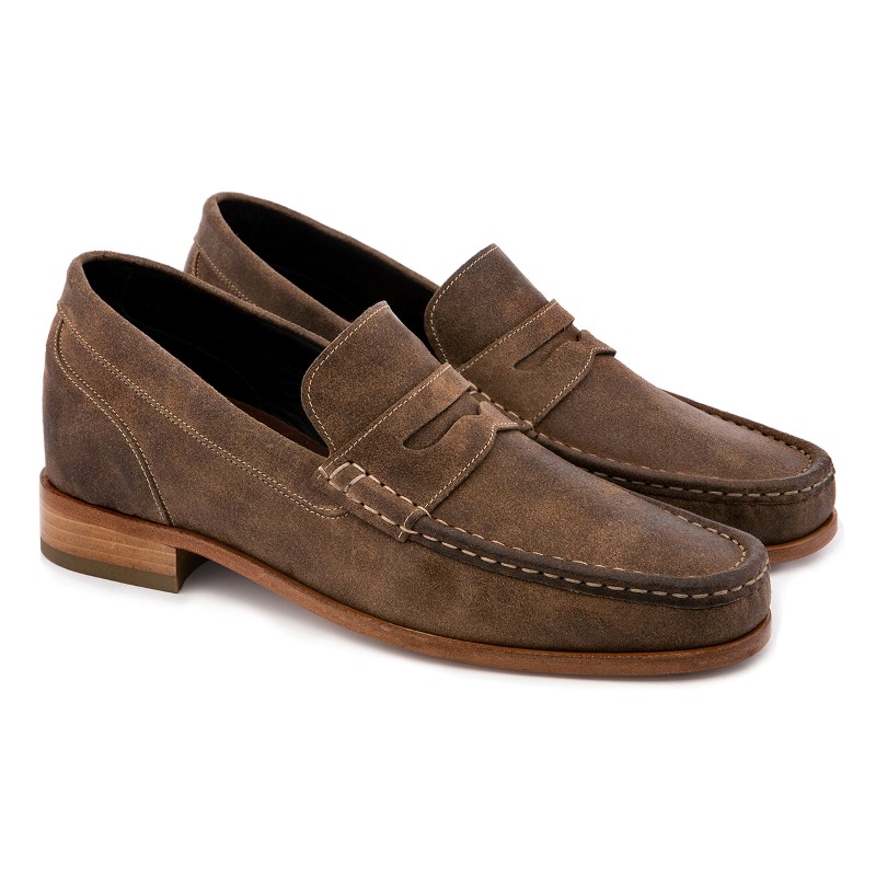 Guido Maggi Spain Waxed Leather Shoes Antique Brown | MensDesignerShoe.com