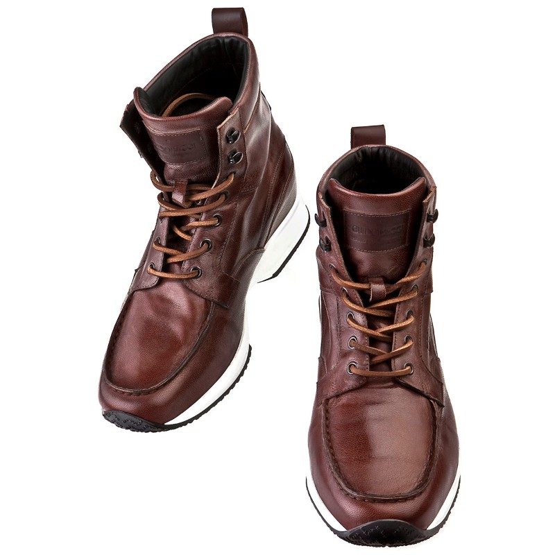 Guido Maggi Stockholm Full Grain Goatskin Leather Shoes Chocolate Image