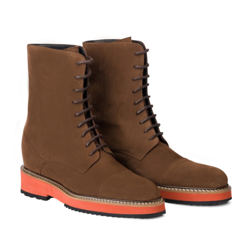 Guido Maggi Virginia Calf Leather Boots Brown Suede Image